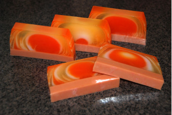 Мило ручної роботи "Диня"